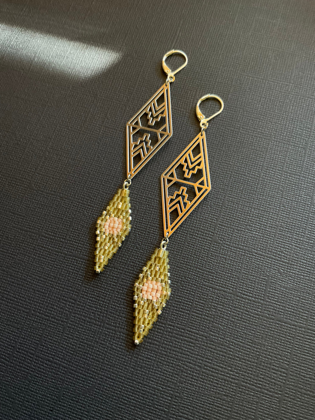 Beaded Drop Earrings 2294