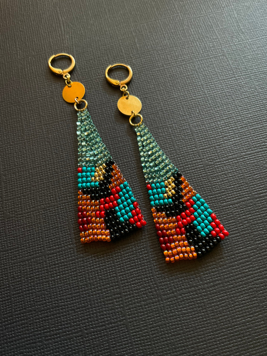 Beaded Drop Earrings 2298