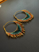 Load image into Gallery viewer, Beaded Hoop Earrings 2326
