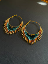 Load image into Gallery viewer, Beaded Hoop Earrings 2326

