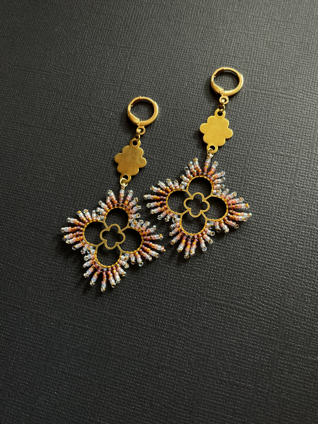 Beaded Drop Earrings 2403
