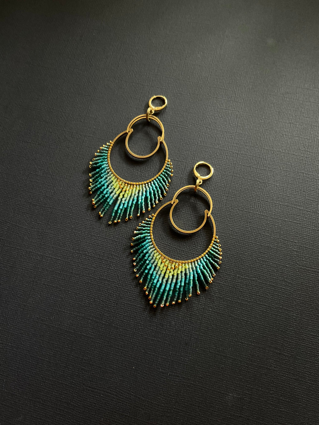 Beaded Drop Earrings 2404