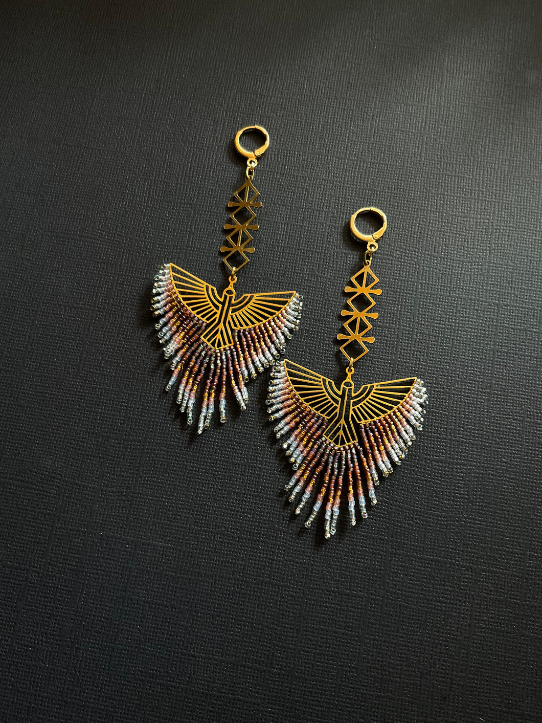 Beaded Drop Earrings 2407