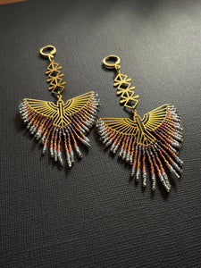 Beaded Drop Earrings 2407