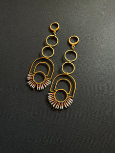 Beaded Drop Earrings 2409