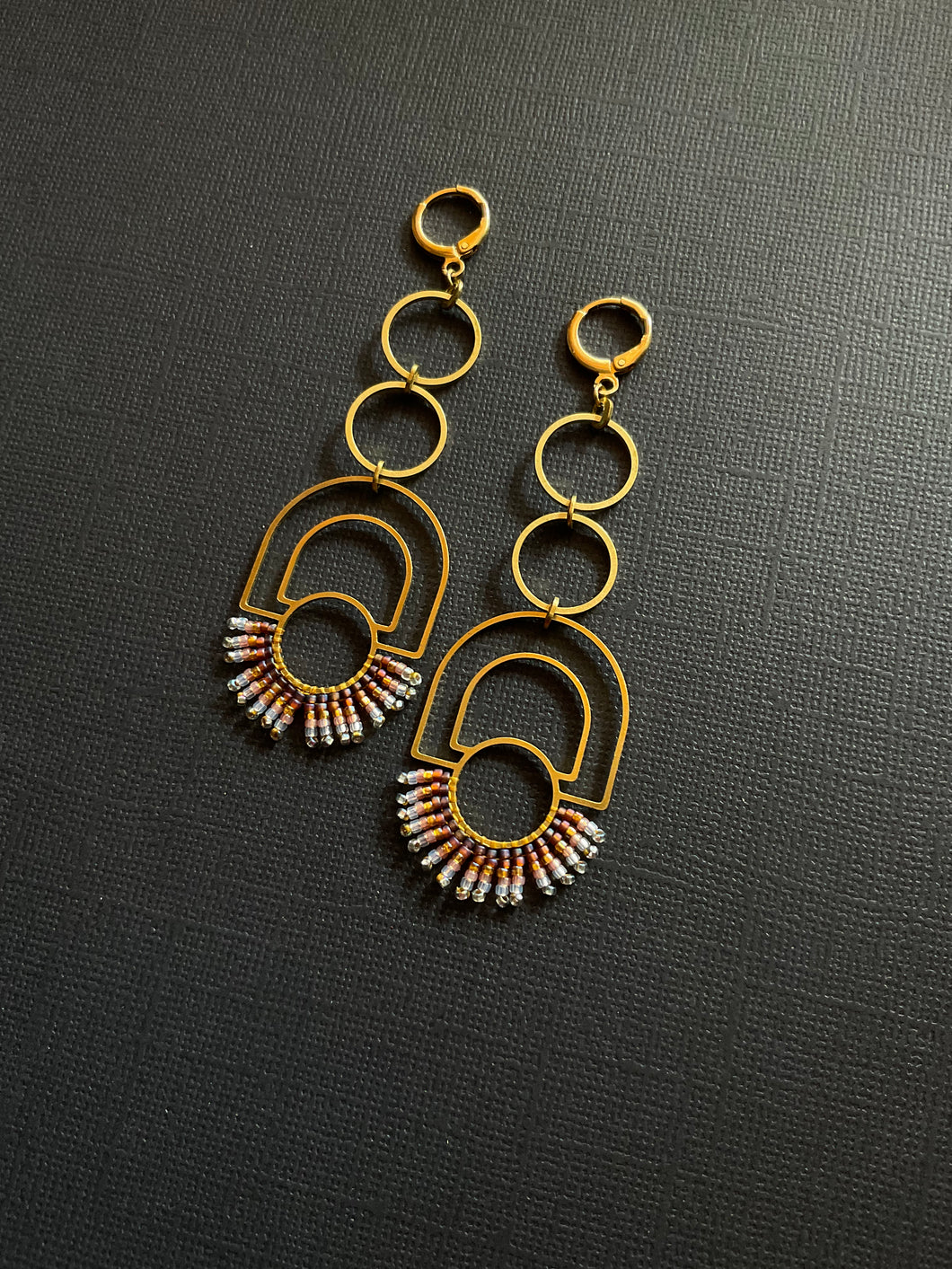 Beaded Drop Earrings 2409