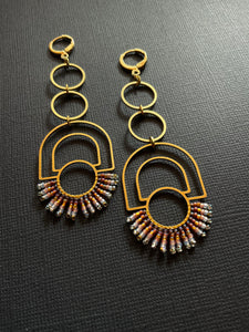 Beaded Drop Earrings 2409