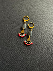 Beaded Drop Earrings 2414