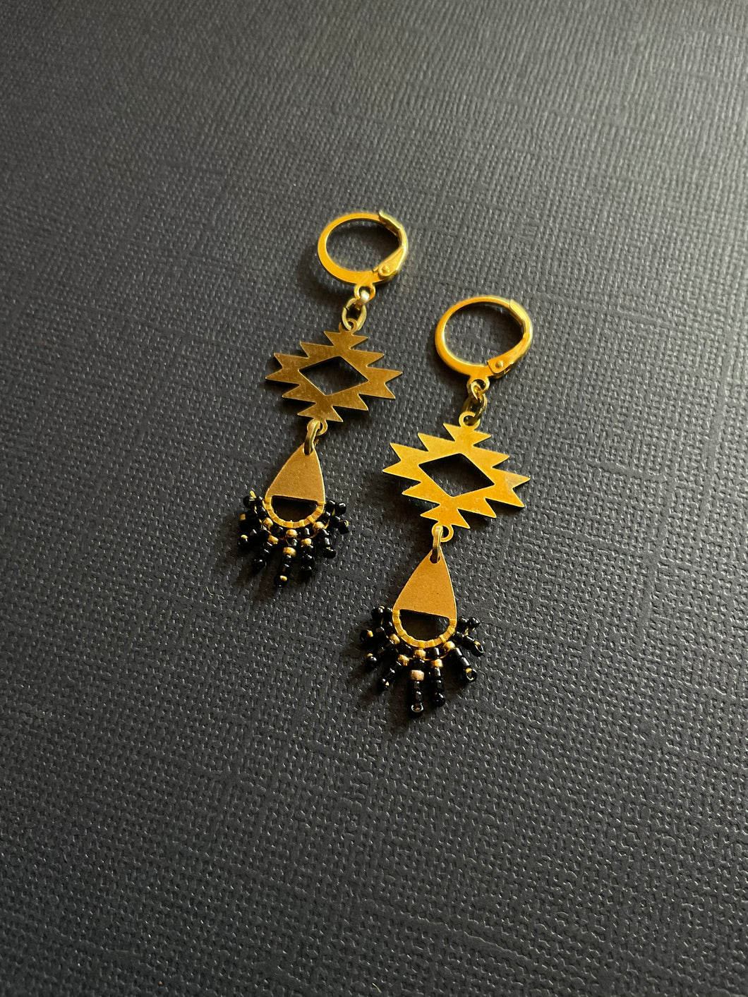 Beaded Drop Earrings 2415