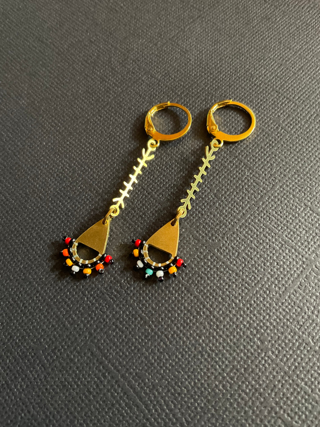 Beaded Drop Earrings 2417