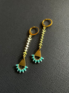 Beaded Drop Earrings 2418