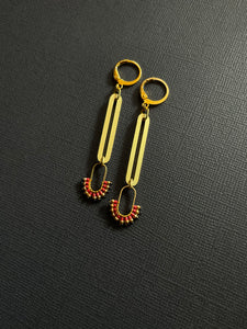 Beaded Drop Earrings 2420