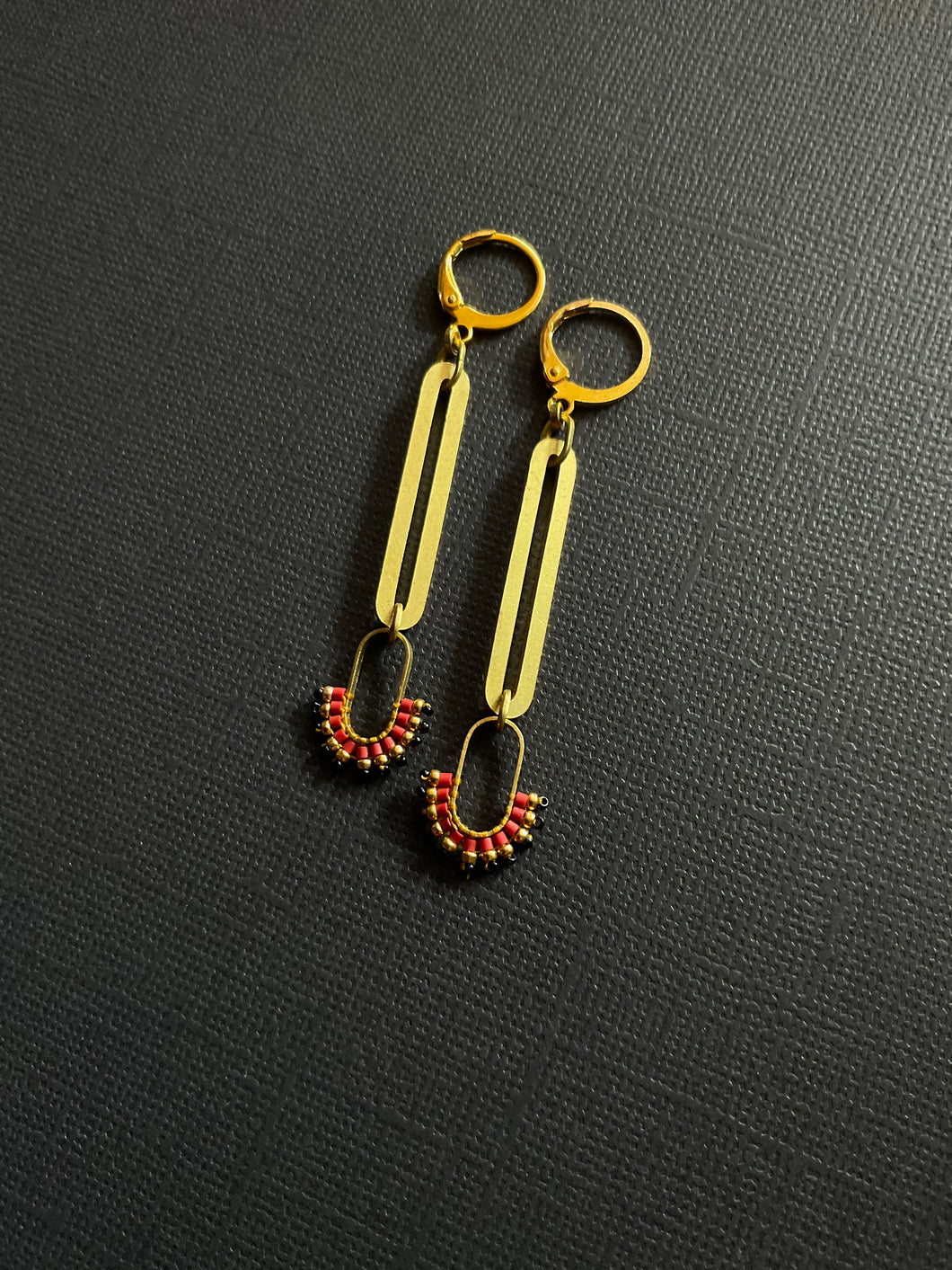 Beaded Drop Earrings 2420