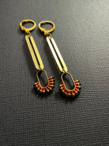 Beaded Drop Earrings 2420