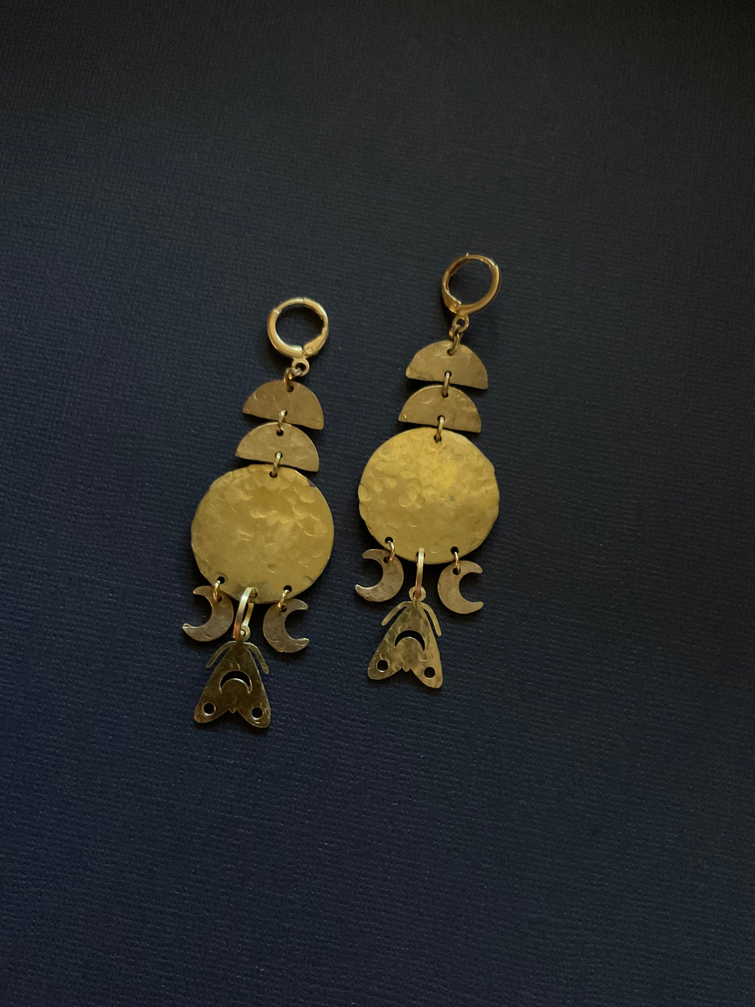 Brass Drop Earrings 2460