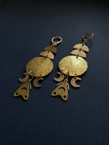 Brass Drop Earrings 2460