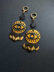 Brass Drop Earrings 2465