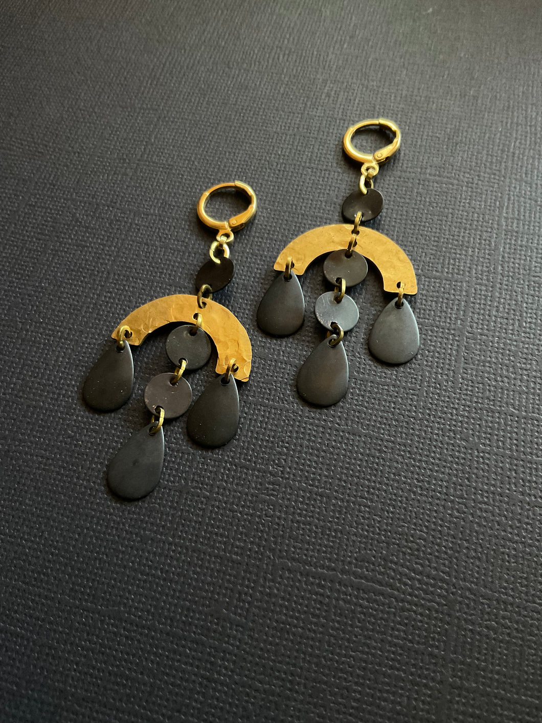Brass Drop Earrings 2466