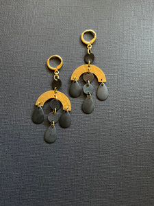 Brass Drop Earrings 2466