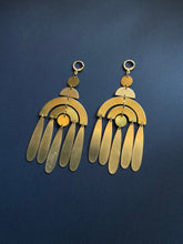 Load image into Gallery viewer, Brass Drop Earrings 2468
