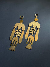 Load image into Gallery viewer, Brass Drop Earrings 2469
