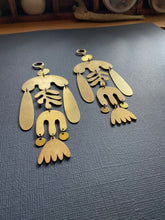Load image into Gallery viewer, Brass Drop Earrings 2469
