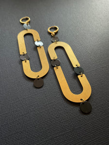 Brass Drop Earrings 2470