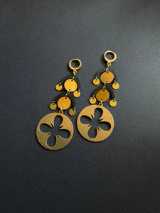 Brass Drop Earrings 2472