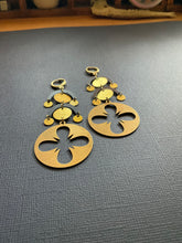 Load image into Gallery viewer, Brass Drop Earrings 2472
