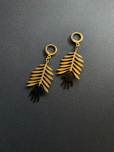 Brass Drop Earrings 2474