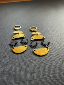 Double Star Burger Earrings 2477