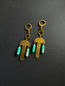 Brass Drop Earrings 2480
