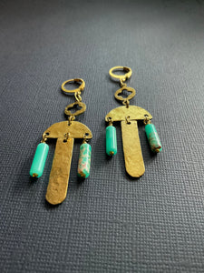 Brass Drop Earrings 2480