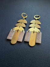 Load image into Gallery viewer, Brass+Bead Drop Earrings 2492

