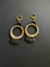 Load image into Gallery viewer, Brass+Bead Drop Earrings 2495
