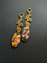 Load image into Gallery viewer, Brass+Bead Drop Earrings 2496
