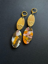 Load image into Gallery viewer, Brass+Bead Drop Earrings 2498
