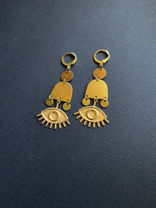 Brass Drop Earrings 2504