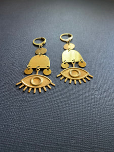 Brass Drop Earrings 2504