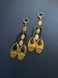 Brass Drop Earrings 2505