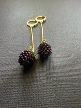 Load image into Gallery viewer, Blackberry Drop Earrings 2514

