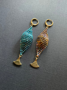 Beaded Drop Earrings 2516