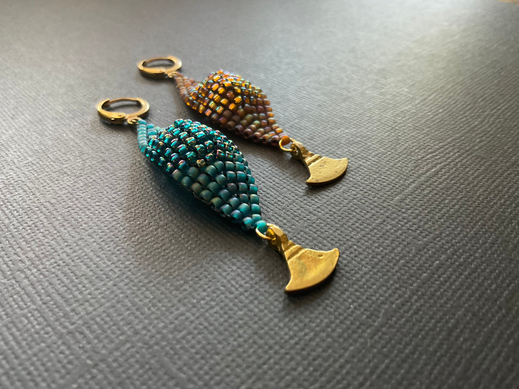 Beaded Drop Earrings 2516
