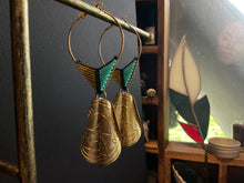 Load image into Gallery viewer, Fancy Beaded Jingle Cone Earrings 2832
