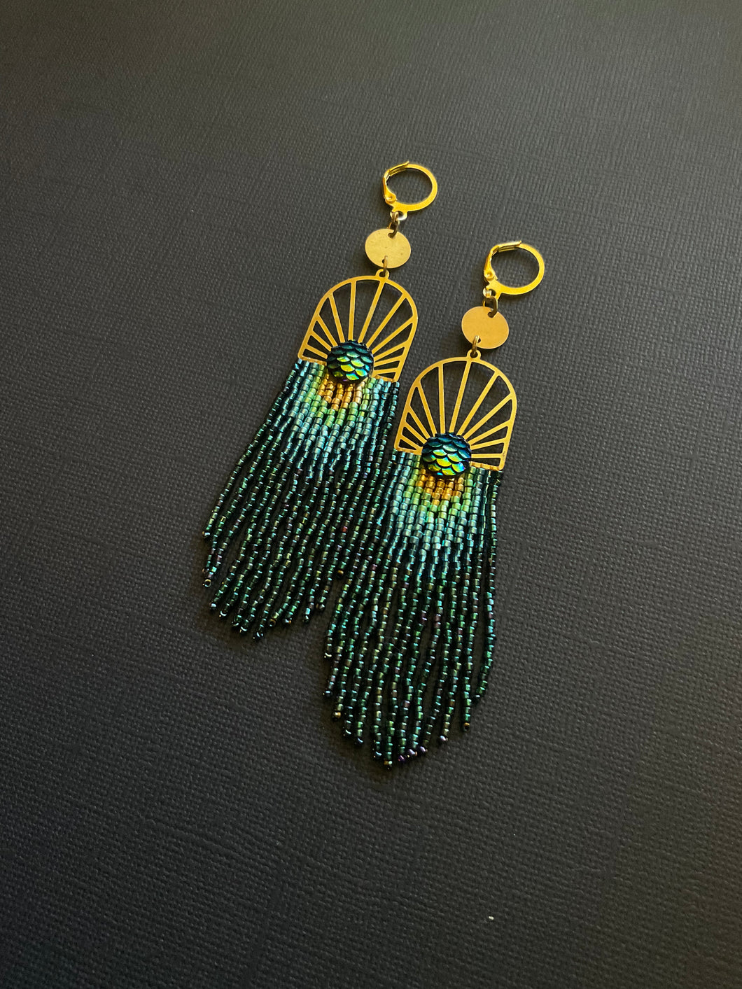 OCH Peacock Earrings 3025
