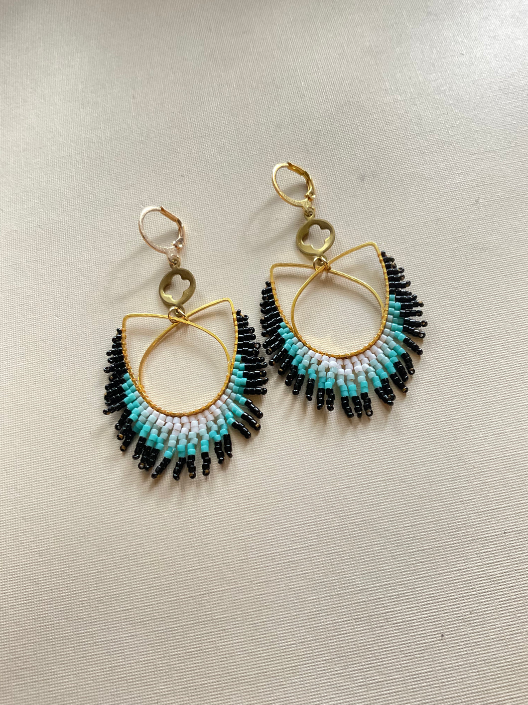 Beaded Drop Earrings 3115