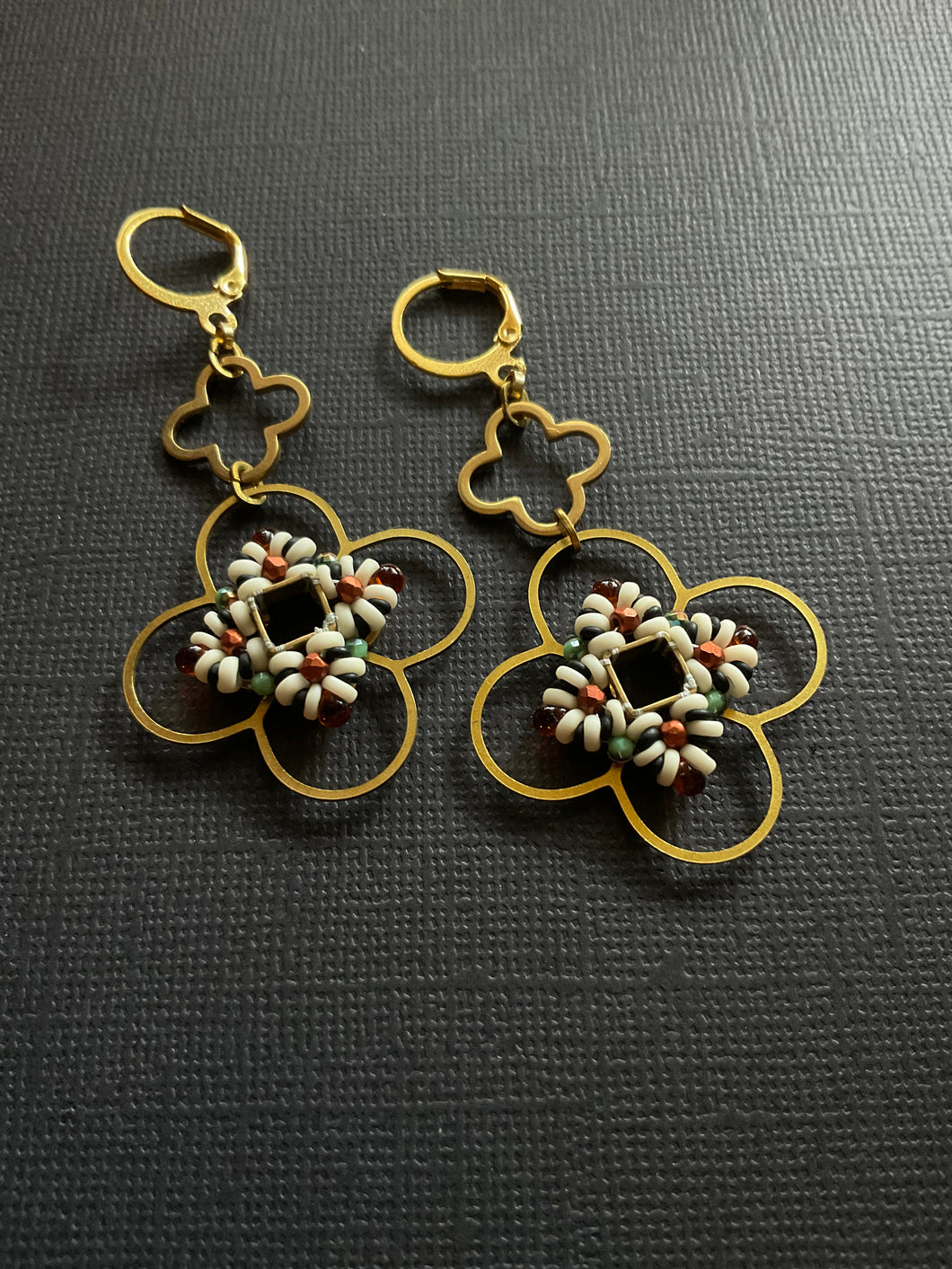 Beaded Drop Earrings 3217