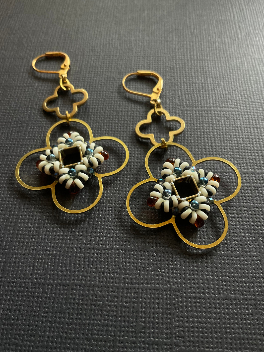 Beaded Drop Earrings 3218