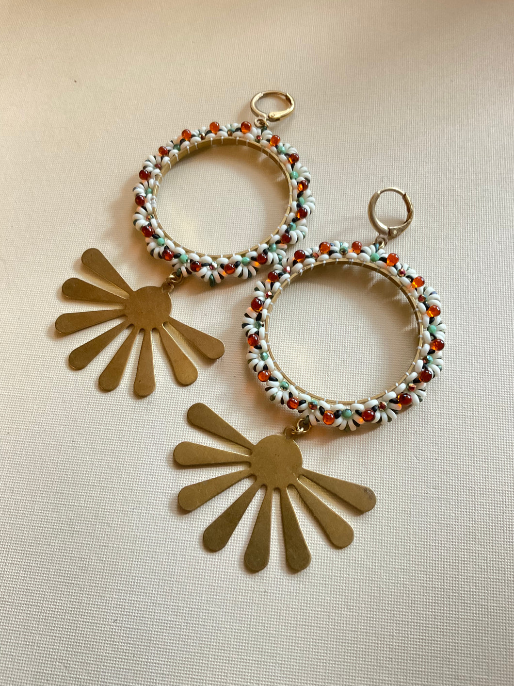 Beaded Drop Earrings 3239