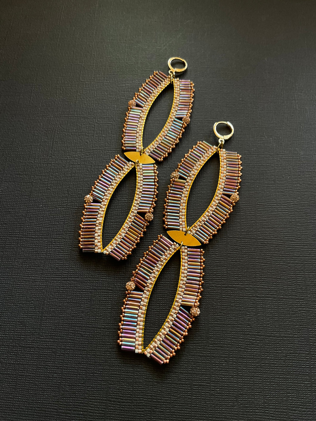 Mega Beaded Drop Earrings 3406